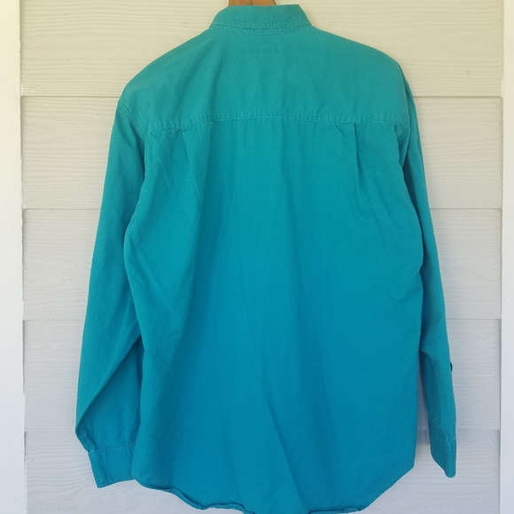 Vintage 90s Buggle Boy Casual Button Down Top Preppy Academic Sz Med. Unisex - Picture 3 of 11